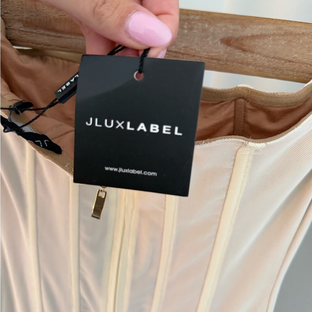 JLUXLABEL Strapless Nude Mini Dress - Picture 4 of 6